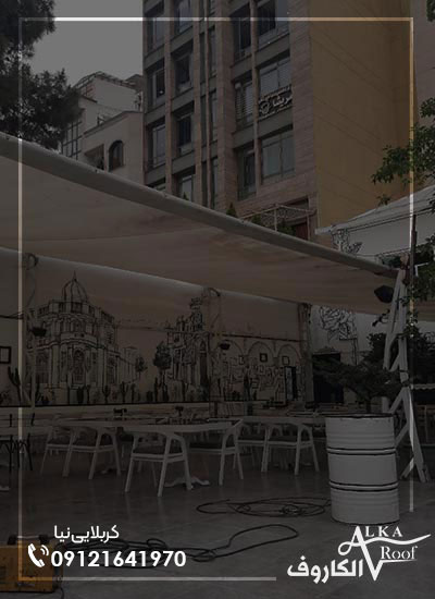 حمام و رختکن شیشه ای و سقف ثابت