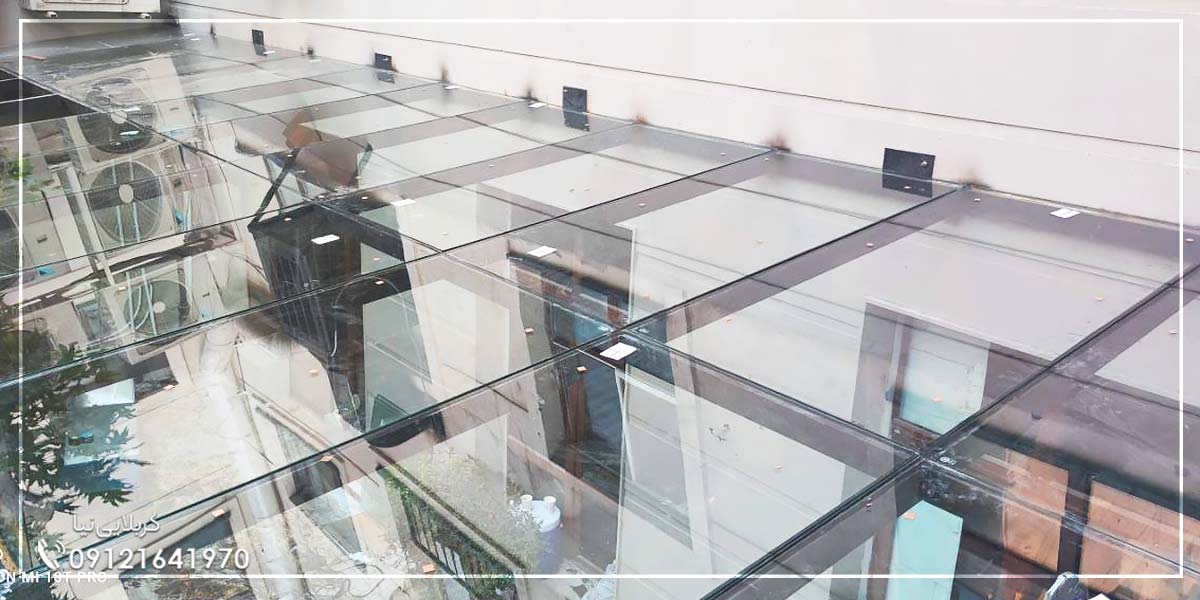 عکس سقف ثابت شیشه ای رستوران