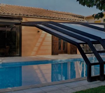 عکس سقف متحرک استخر در کرج