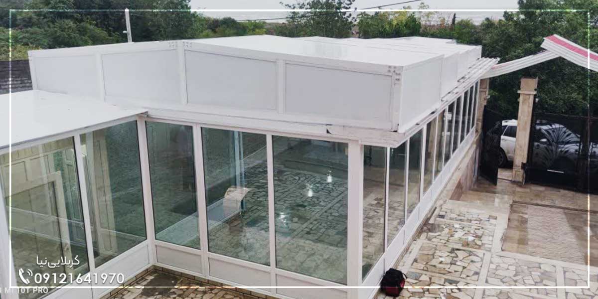 عکس سقف متحرک اتوماتیک برقی استخر