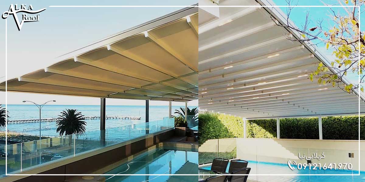 سقف استخر ارزان پارچه ای