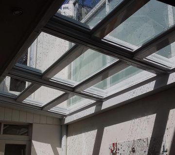 عکس سقف متحرک حیاط خلوت