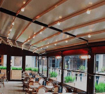 سقف متحرک کافه رستوران