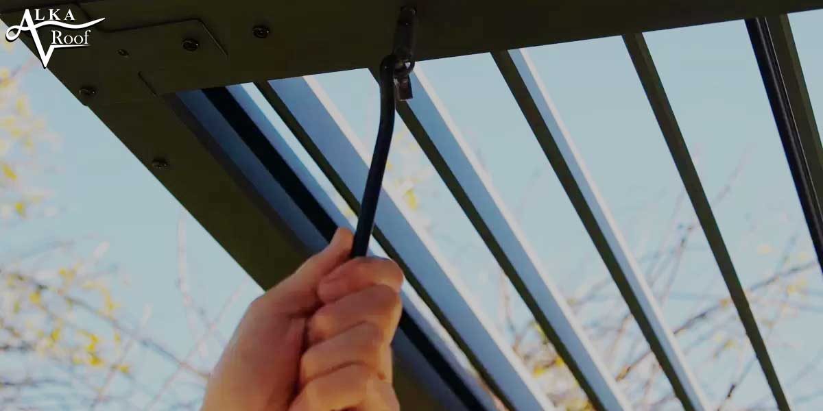 عکس سقف متحرک دستی