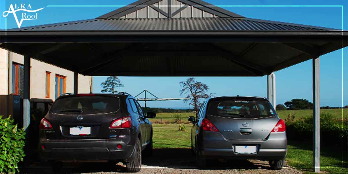 عکس سایبان پارکینگ خودرو